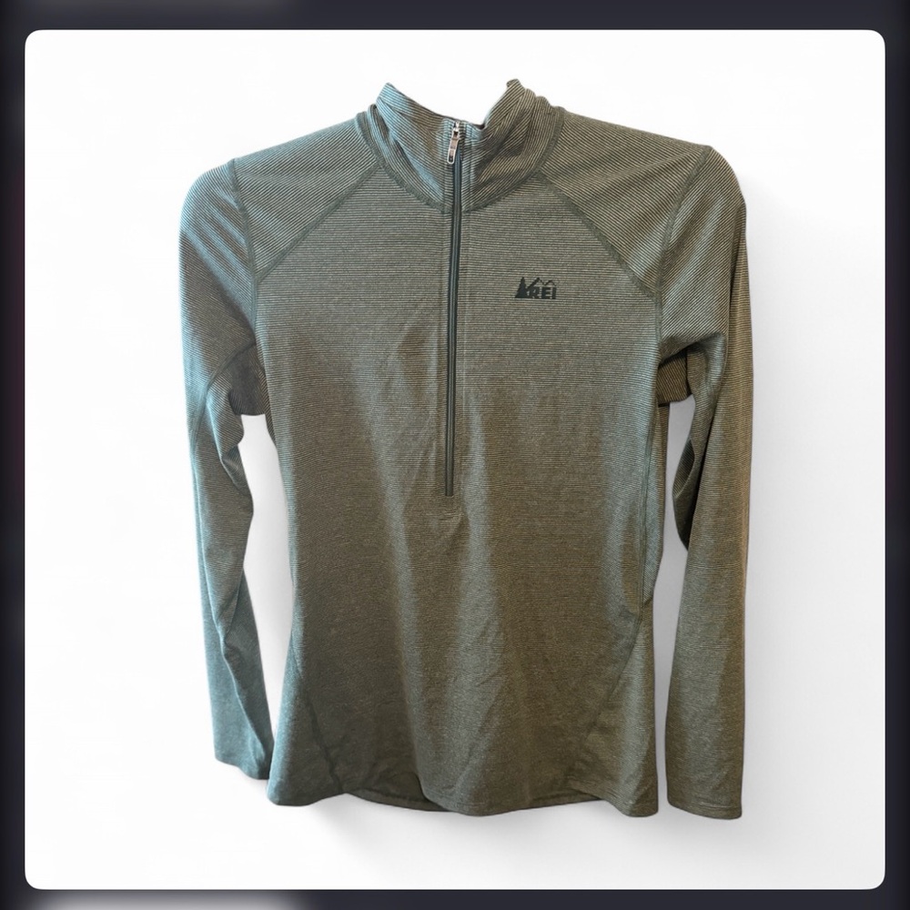 Women’s REI Green Quarter Zip Pullover Size M